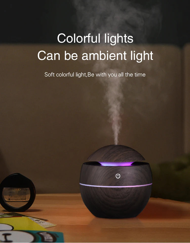 Wood Grain Ultrasonic Humidifier