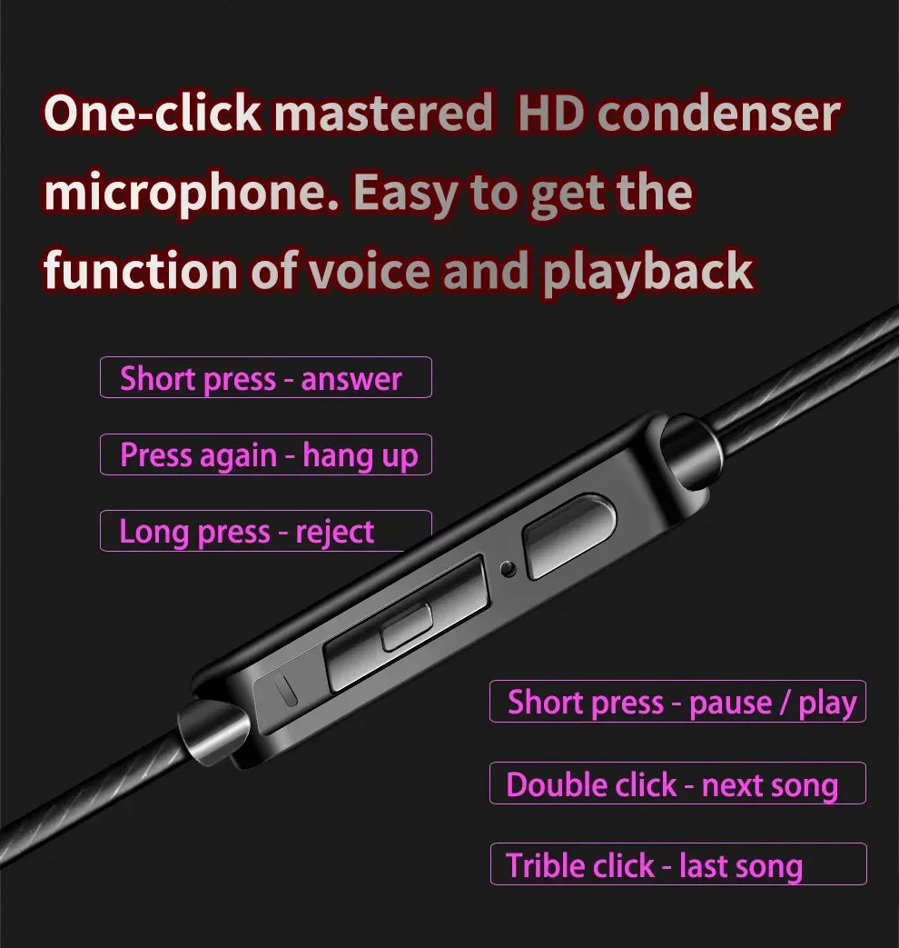 Designer Wired In-Ear Headphones – HiFi Sound, Waterproof & Built for Comfort