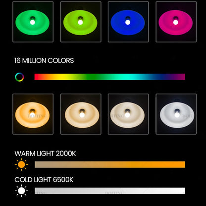 Smart LED Bulb – RGB + Adjustable White Light with App Control