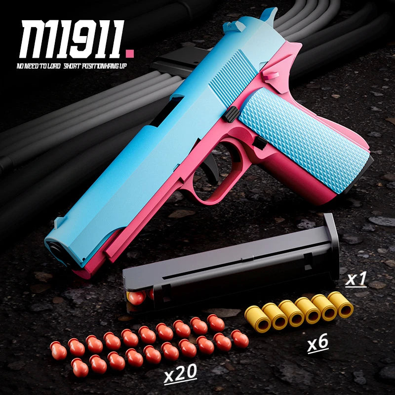 Super Soft Bullet Toy Gun – Realistic Shell Ejection & Manual Action!