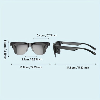 Smart Wireless Glasses – Music, Calls & UV Protection in One